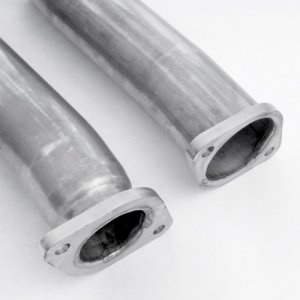 Ford Focus Performance Exhaust - Stainless Works - Vintage Round Muffler, 3